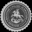 Siegelmarke Magistrat und Polizei-Verwaltung Osterode Ostpr. W0350066